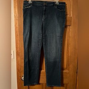 Plus size denim jeans